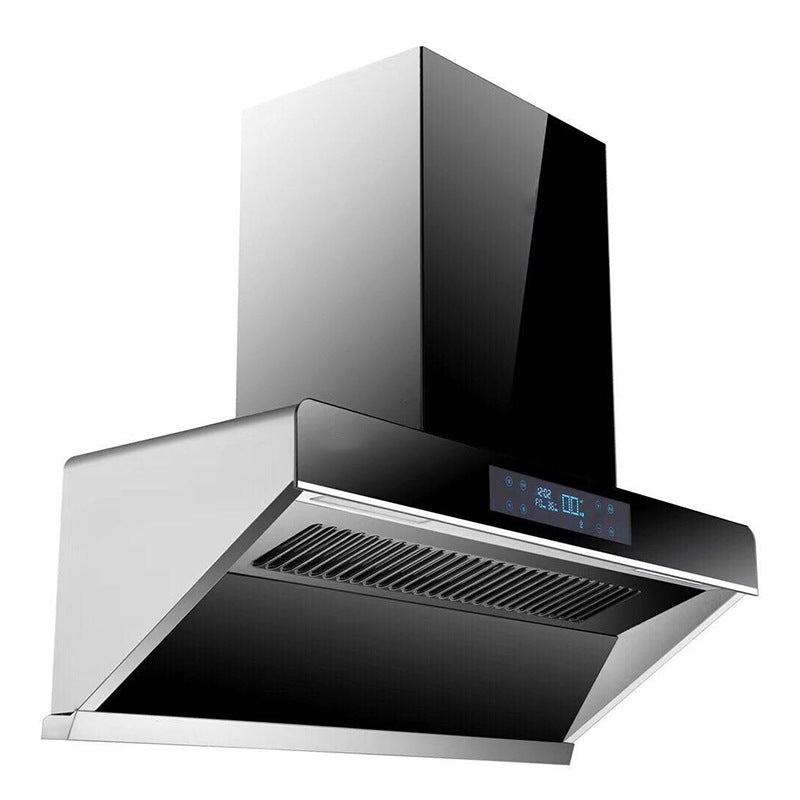 Stainless Steel Low Chimney Hood Soft Touch Switches