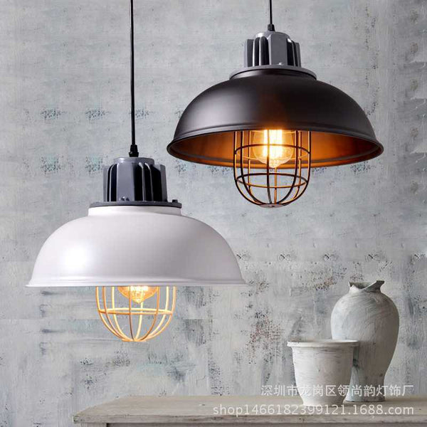 Antique Brass Black Pendant Lamp Fametto